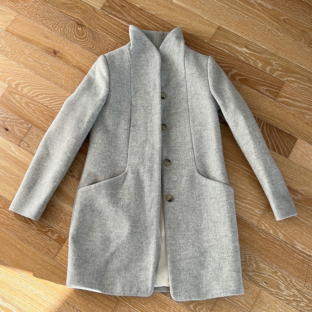 Aritzia Wilfred collection cocoon coat in grey